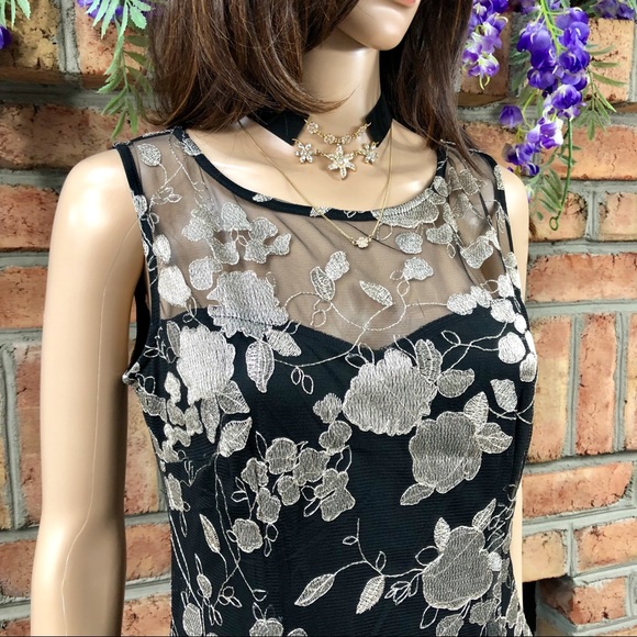 candalite dress black and gold